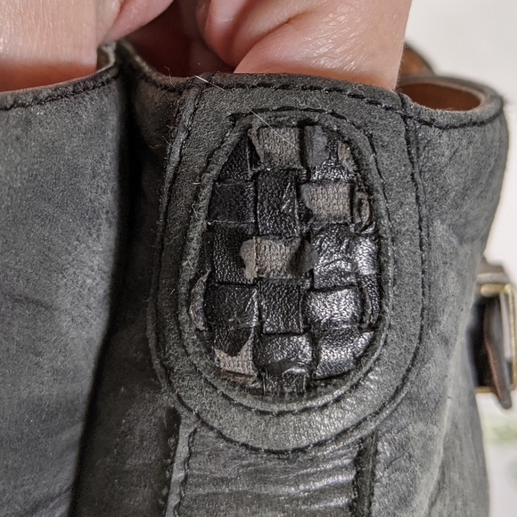 Jeffrey Campbell x free people gray ankle moto boots 6 - Picture 4 of 8